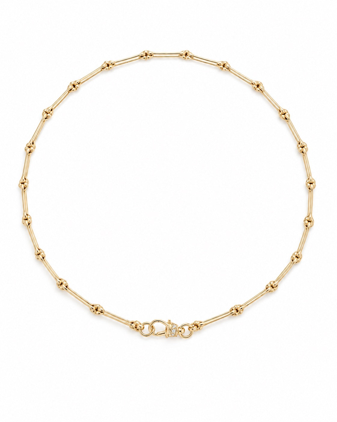 BABY SHOW YOUR BONES 14-carat gold and diamond necklace