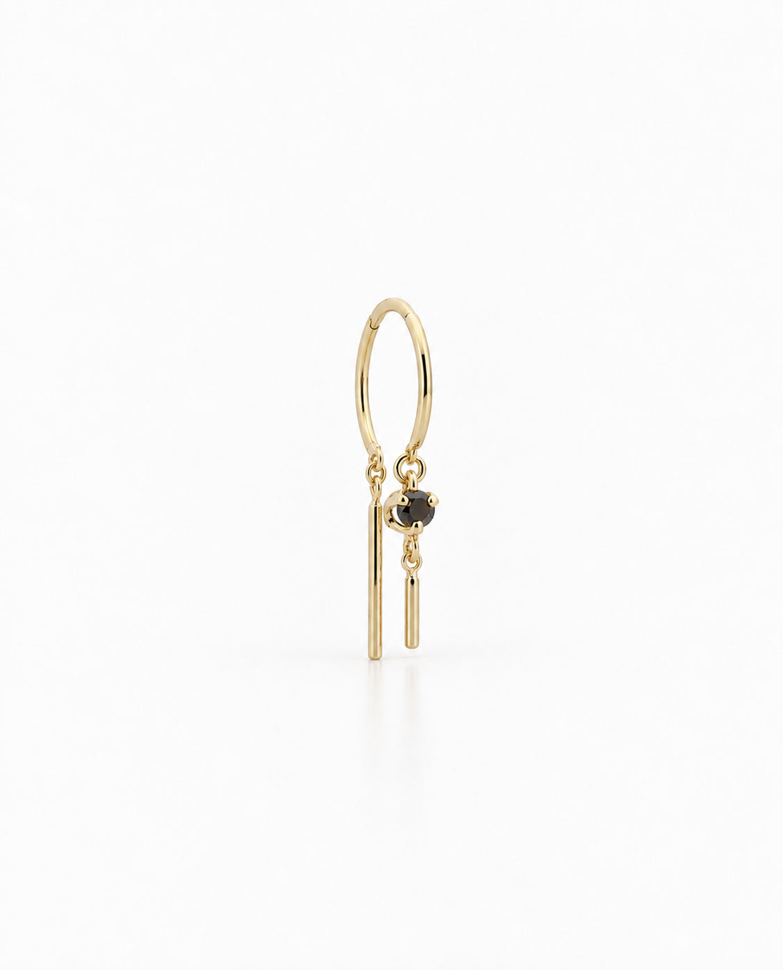 Baby Chime Black Diamond Earring