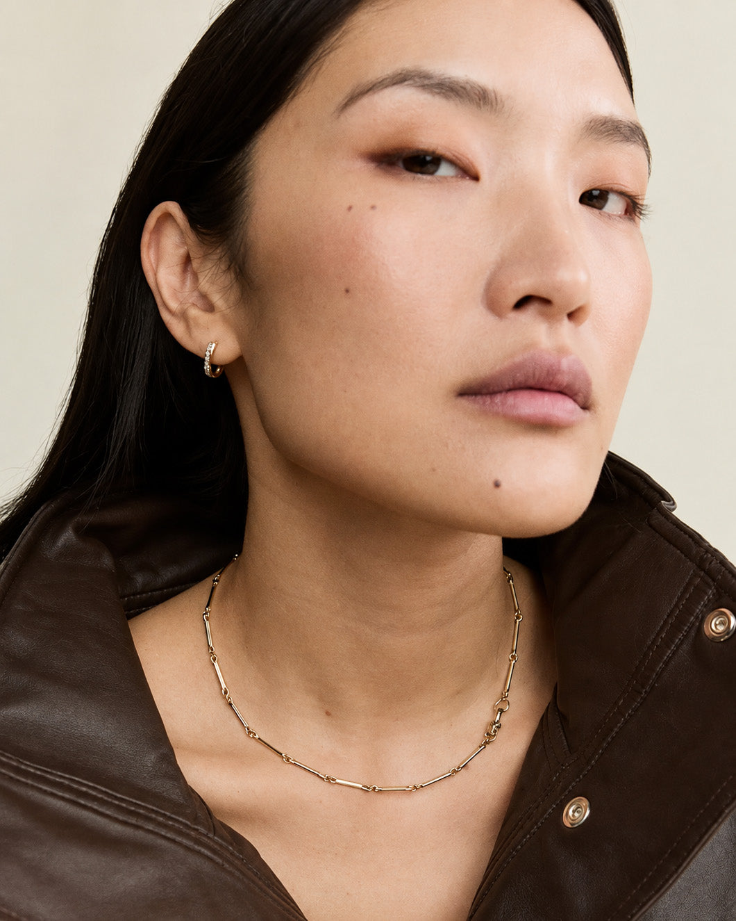 BABY SHOW YOUR BONES 14-carat gold and diamond necklace
