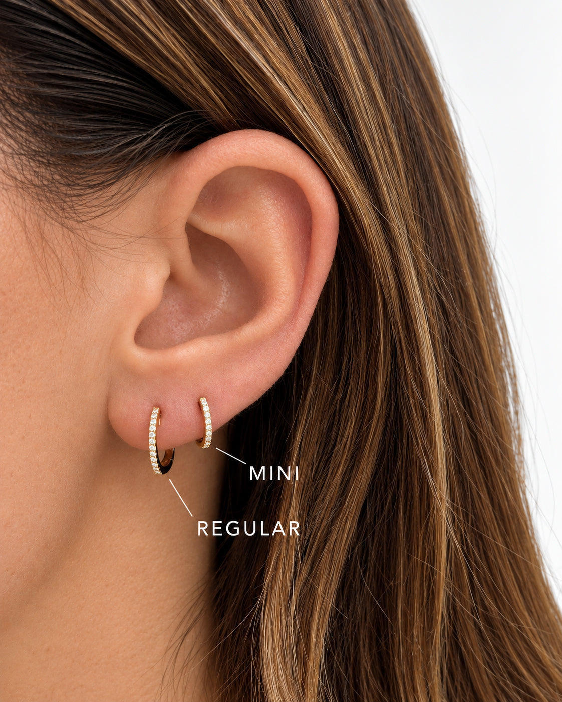 Diamond Mini Huggie Earring