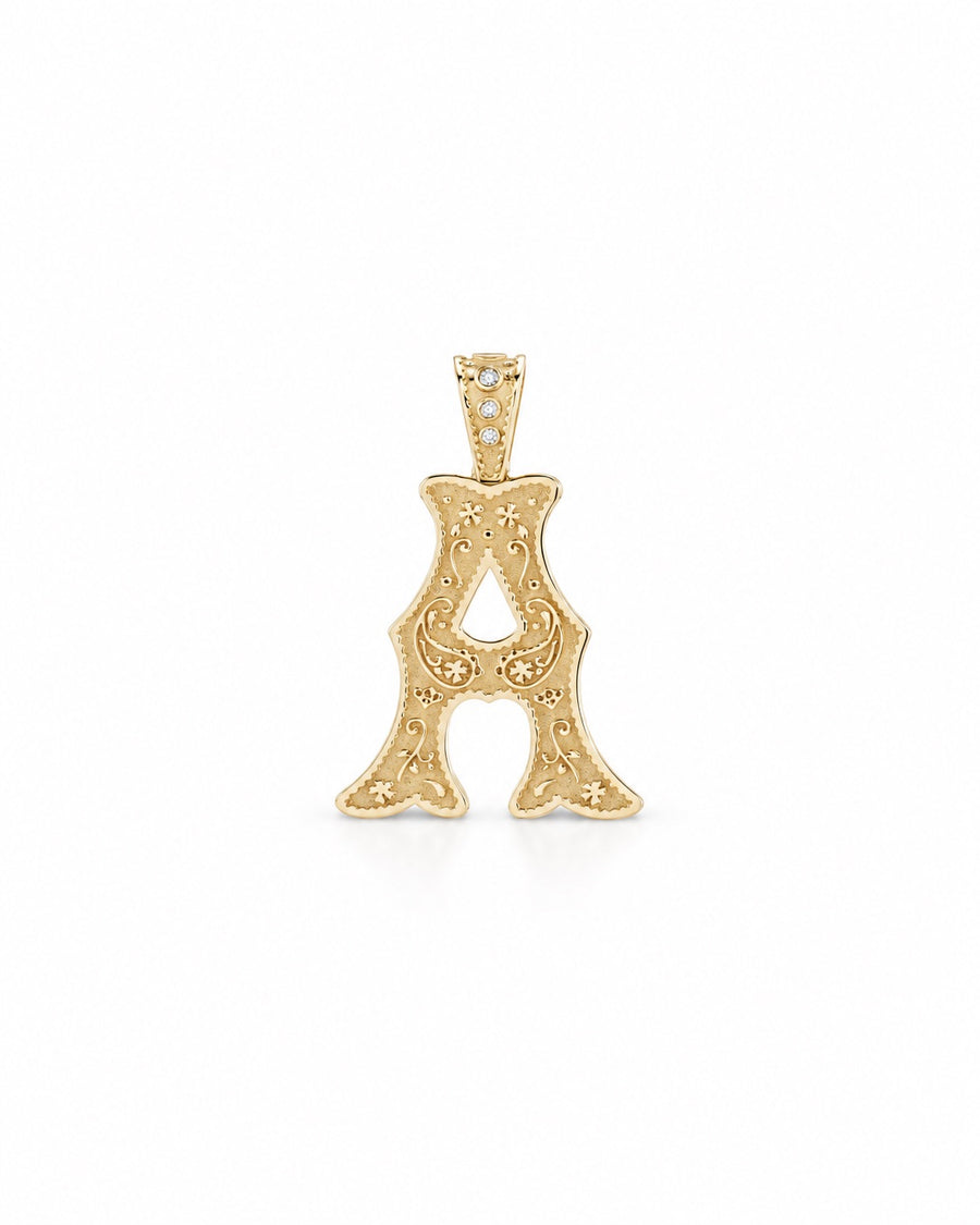 LARGE SOUTHWESTERN ALPHABET CHARM