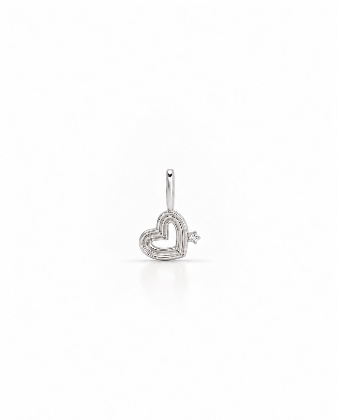MINI GROOVY DIAMOND HEART Charm