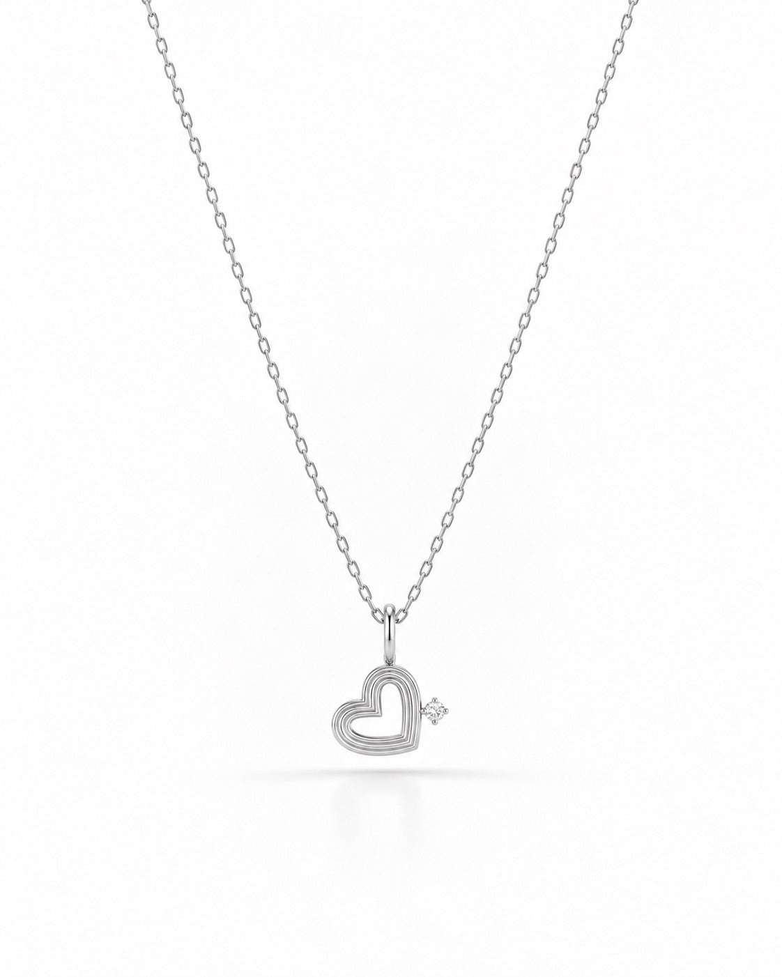 MINI GROOVY DIAMOND HEART Charm