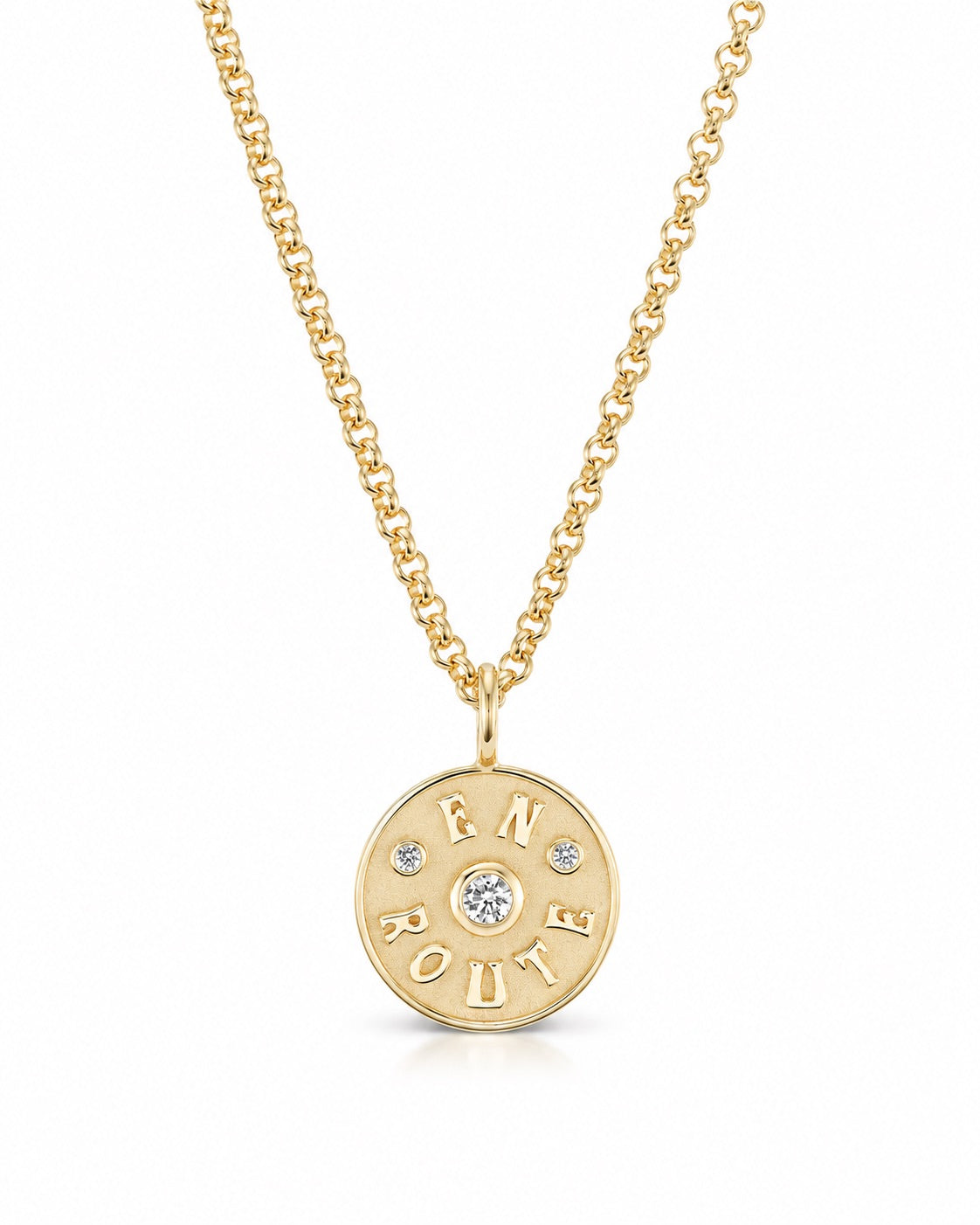 Mini En Route Charm White Diamond