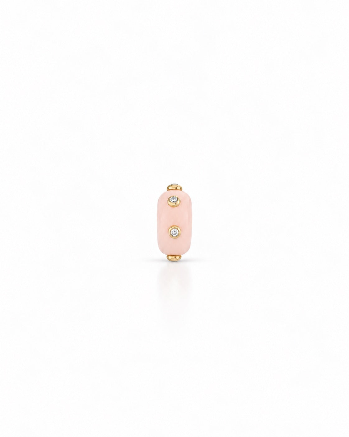 OPAL AND DIAMOND Rondelle bead