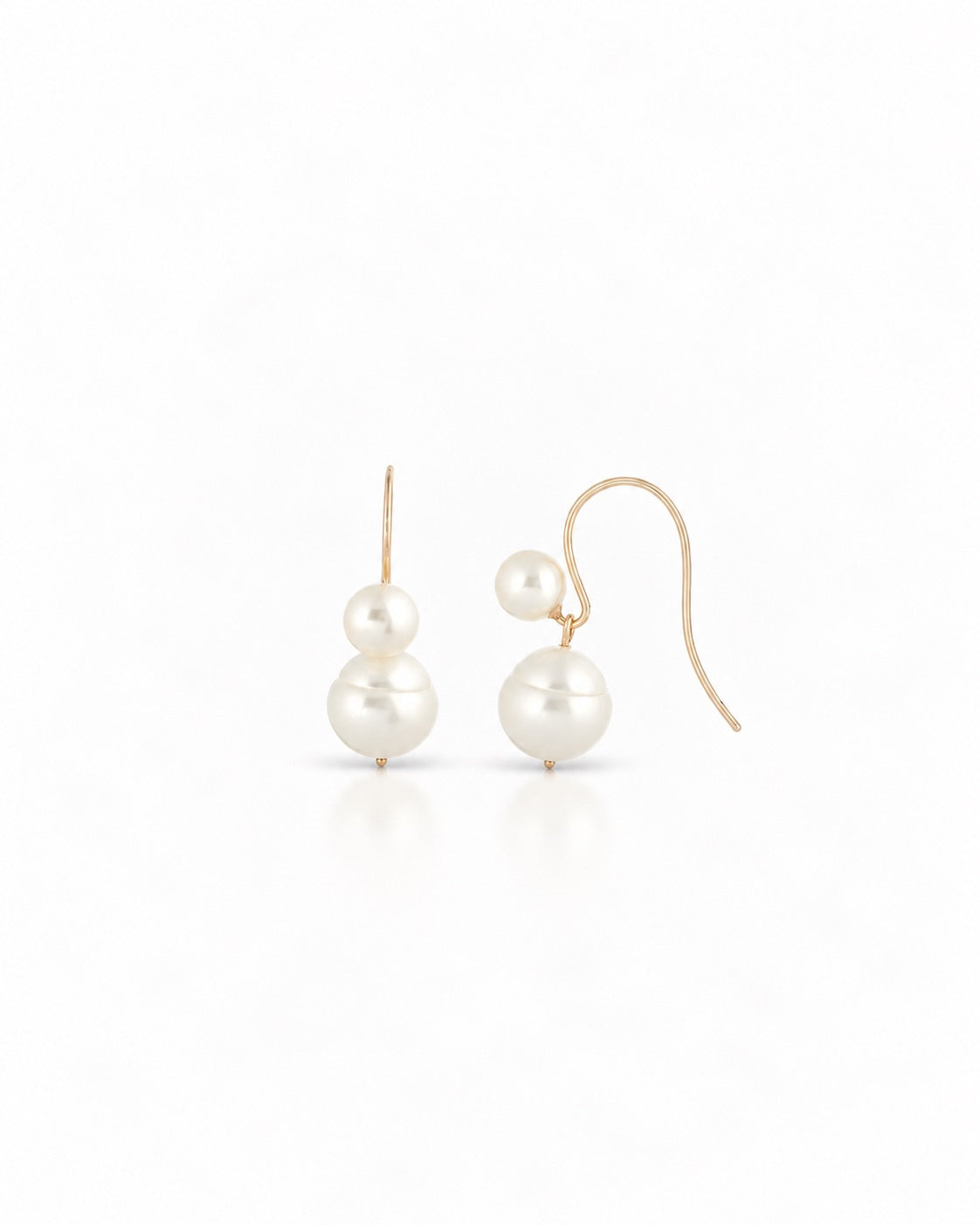 PEARL DUET 14-carat gold earrings