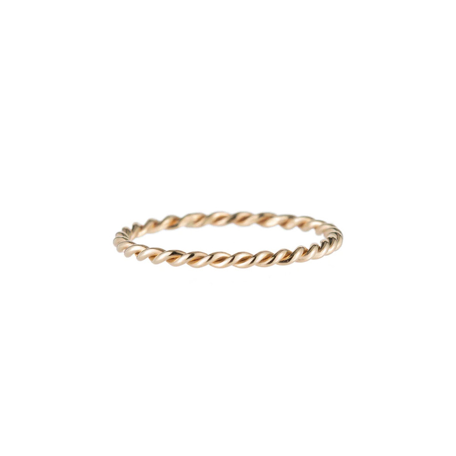 SKINNY TWINE 14-carat gold ring