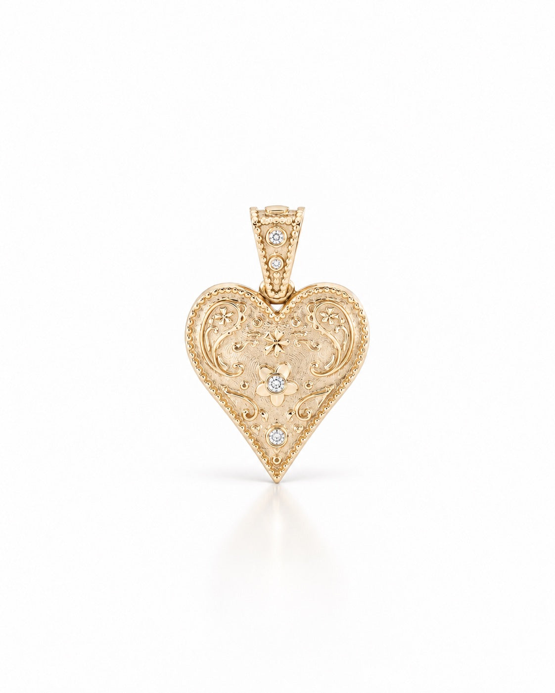 Medium Southwestern Heart Charm