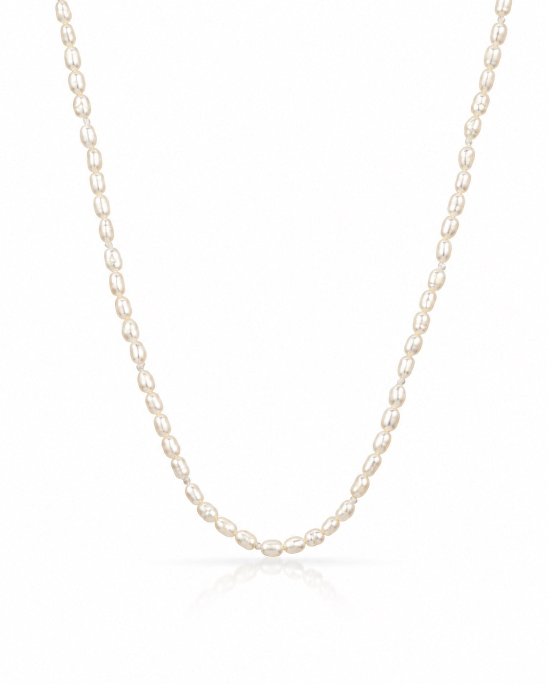TINY SEED PEARL and 14-carat gold necklace