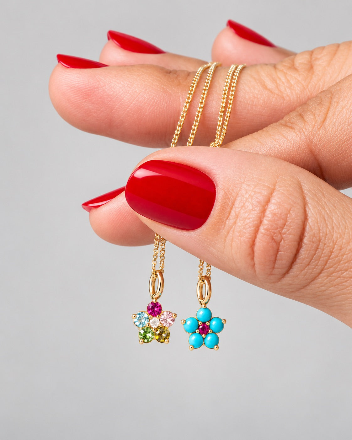 TOURMALINE & DIAMOND AURORA Charm