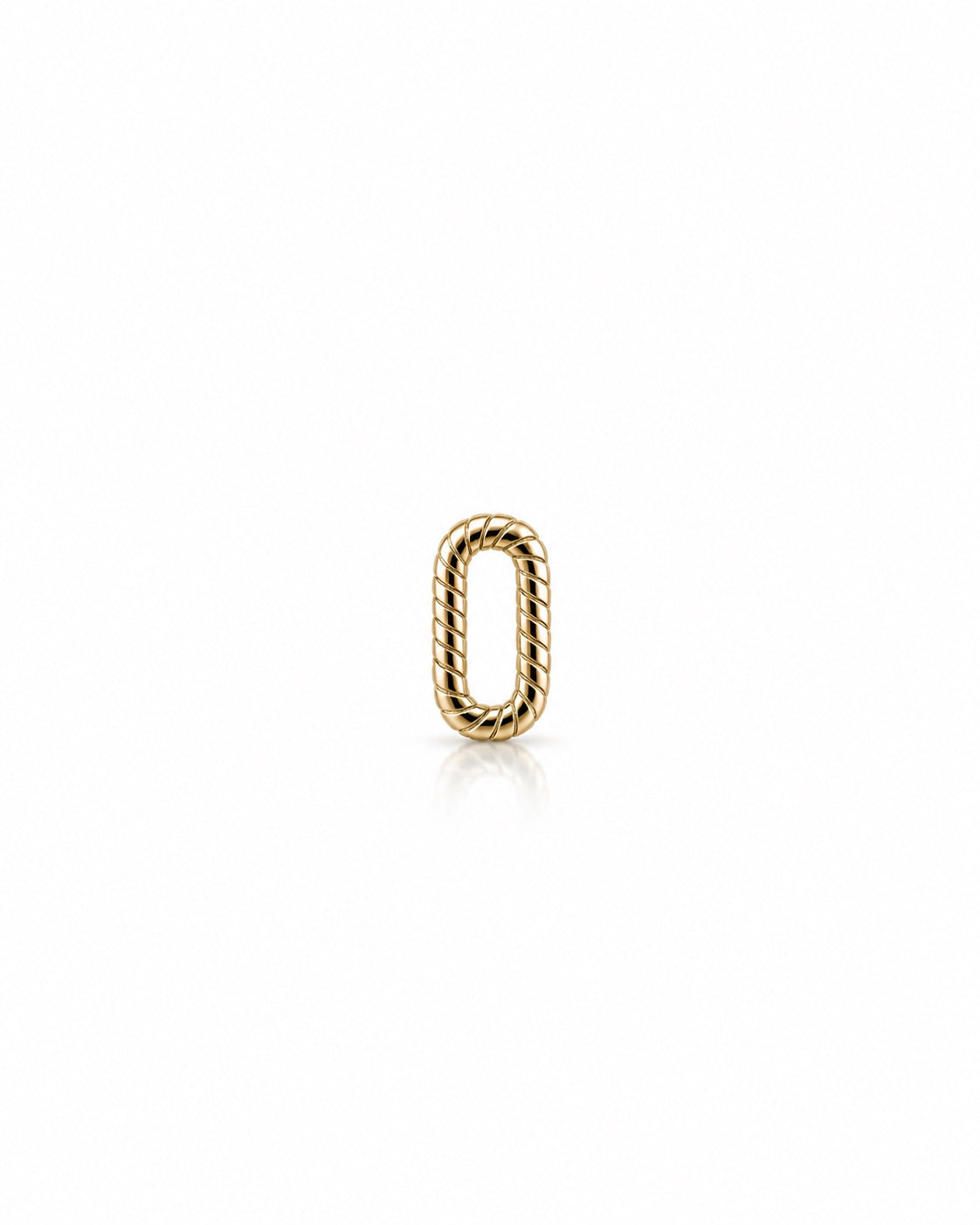 TWISTED PAPERCLIP Gold connector