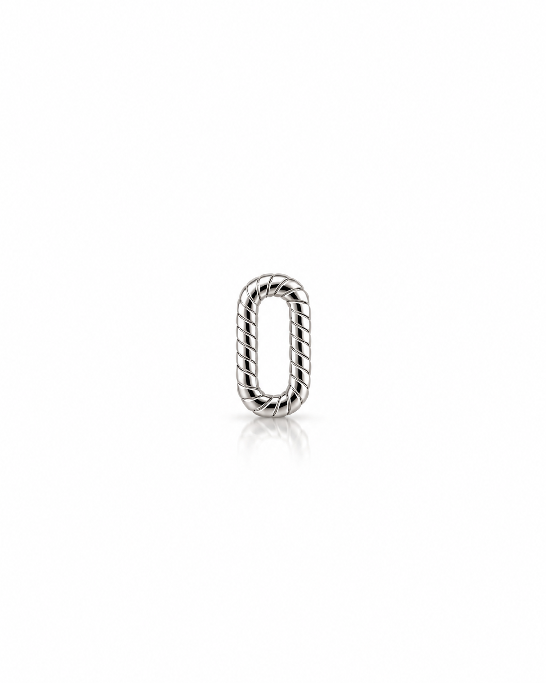 TWISTED PAPERCLIP Sterling Silver Connector