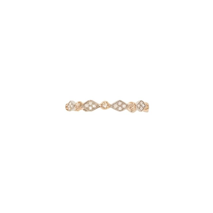 AVA No1 yellow gold, sterling silver and diamond ring