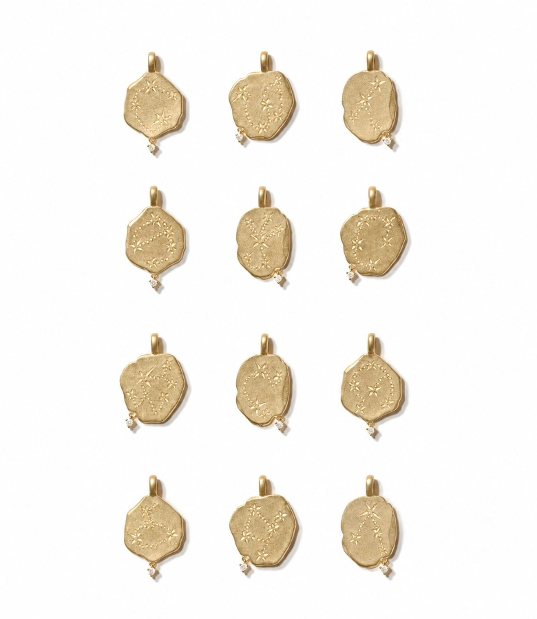 CONSTELLATION Zodiac diamond Charm
