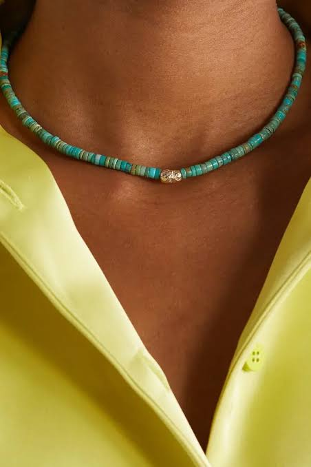 TAYLOR No1 Turquoise & Diamond necklace
