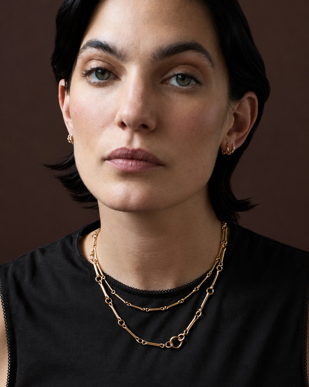 BABY SHOW YOUR BONES 14-carat gold and diamond necklace