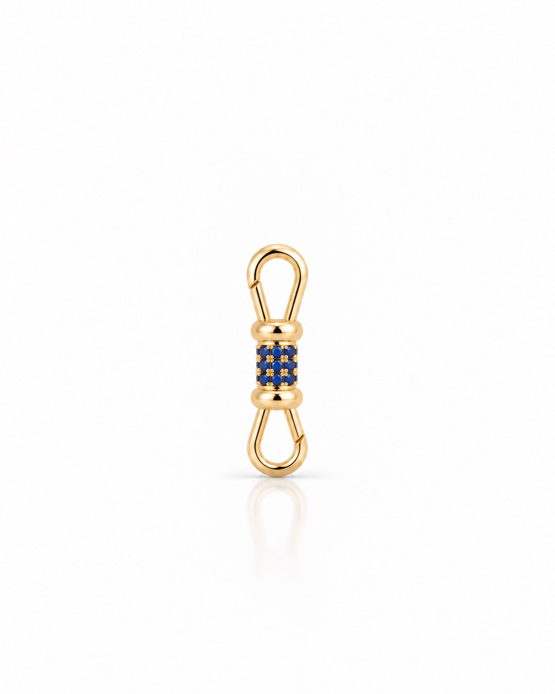 DOUBLE SIDED BLUE SAPPHIRE ALBERT CLIP Connector