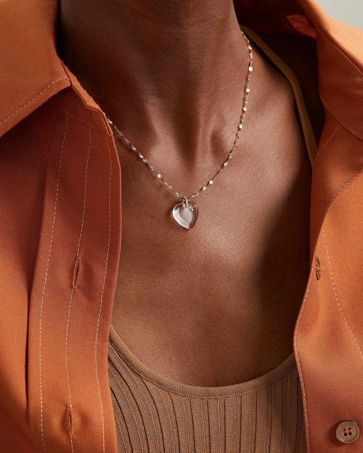 Gabin No3 yellow gold & diamond necklace
