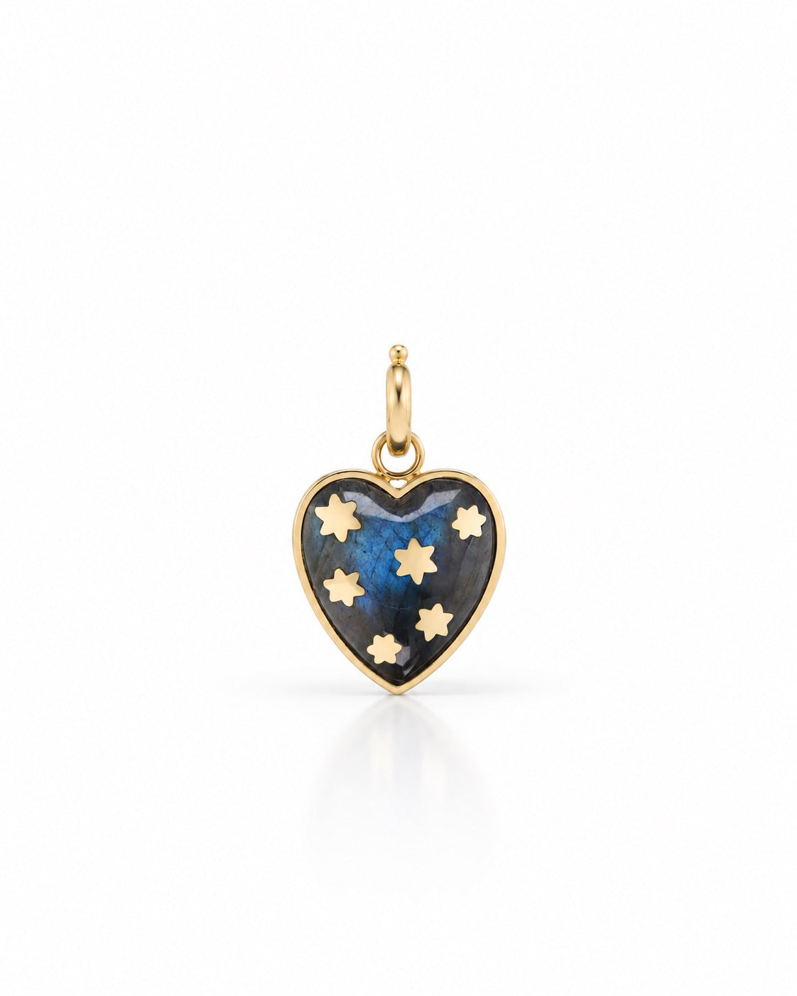 Gold & Labradorite Anna Heart Charm