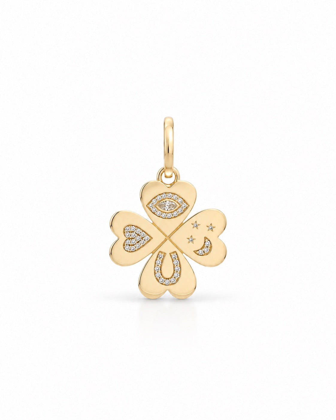 Good Luck Diamond Clover