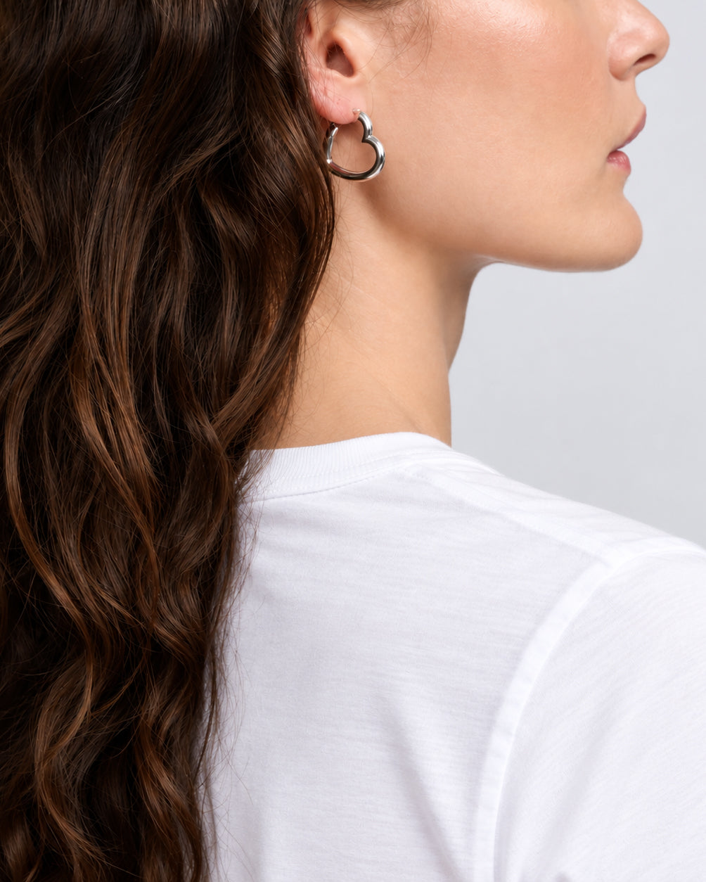 Heart Helium Hoop Earrings