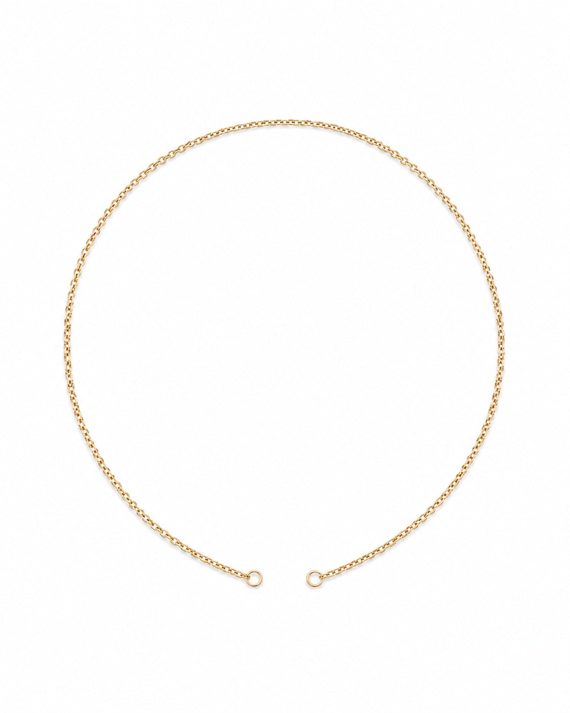 OPEN-ENDED ROLO 9-carat solid gold chain