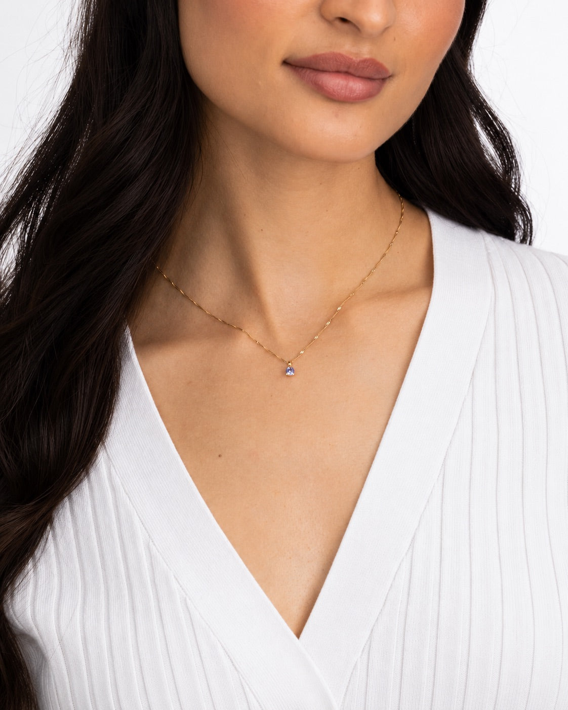 PETITE IRIS Tanzanite ASSCHER Charm
