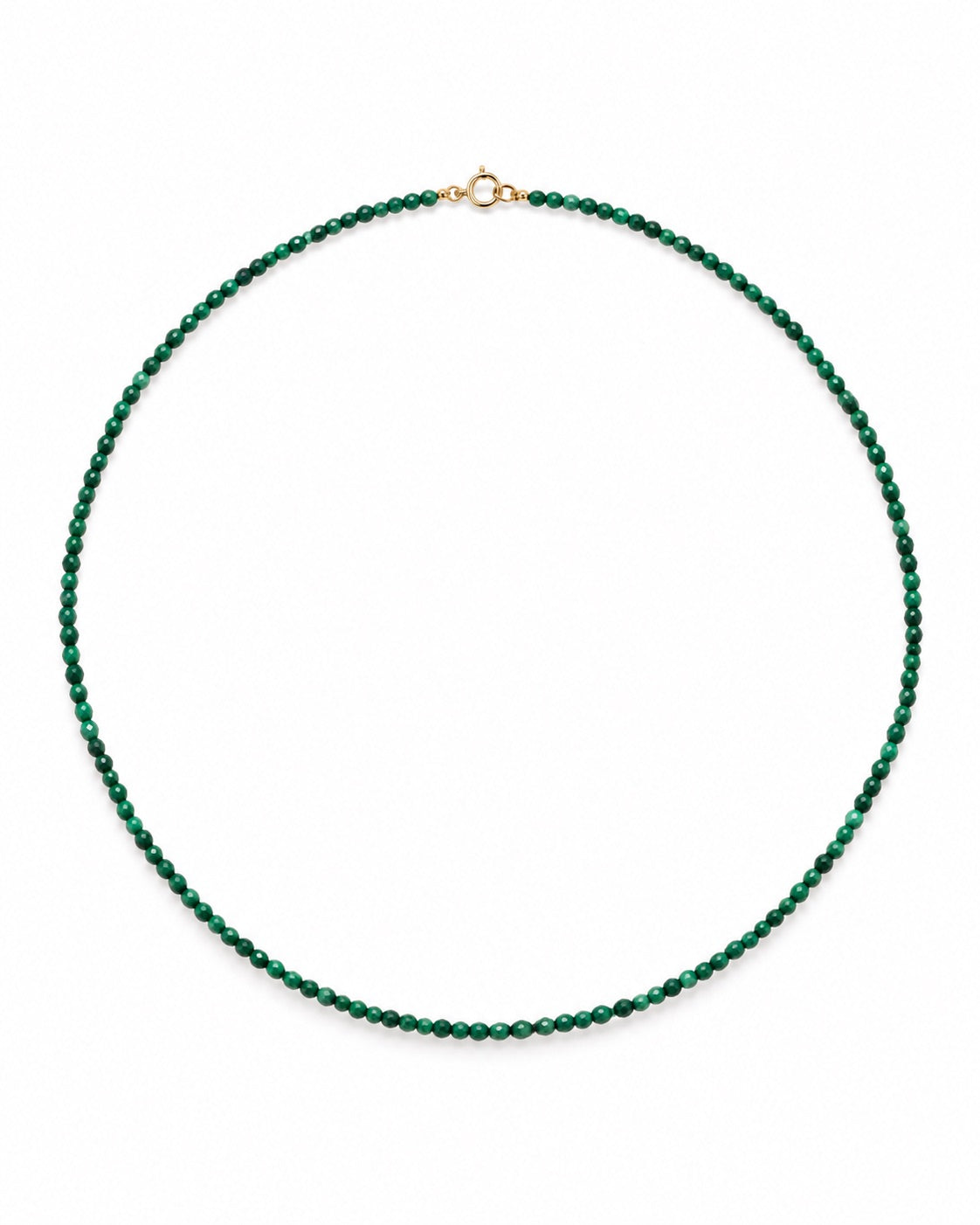 PETITE MALACHITE beaded Necklace