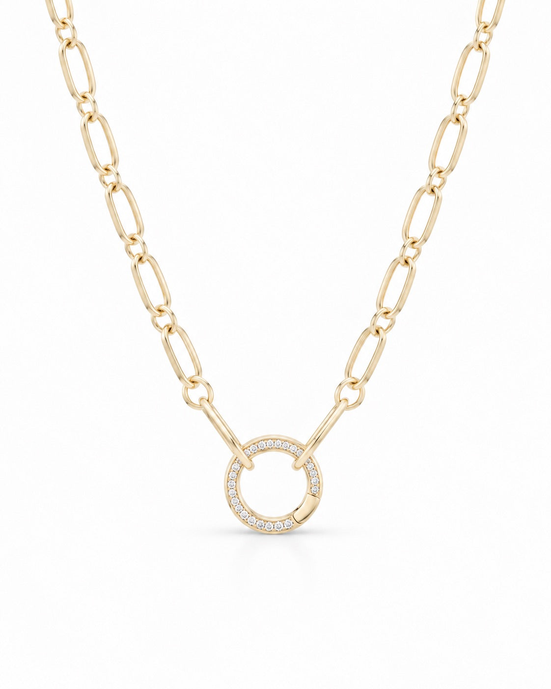 Petite Multi Link Chain & Pave Connector
