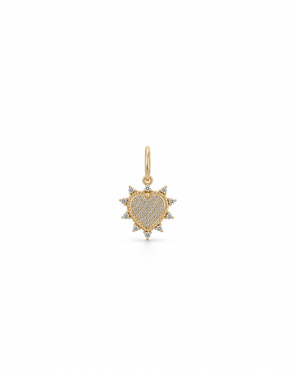 RADIANT HEART diamond charm