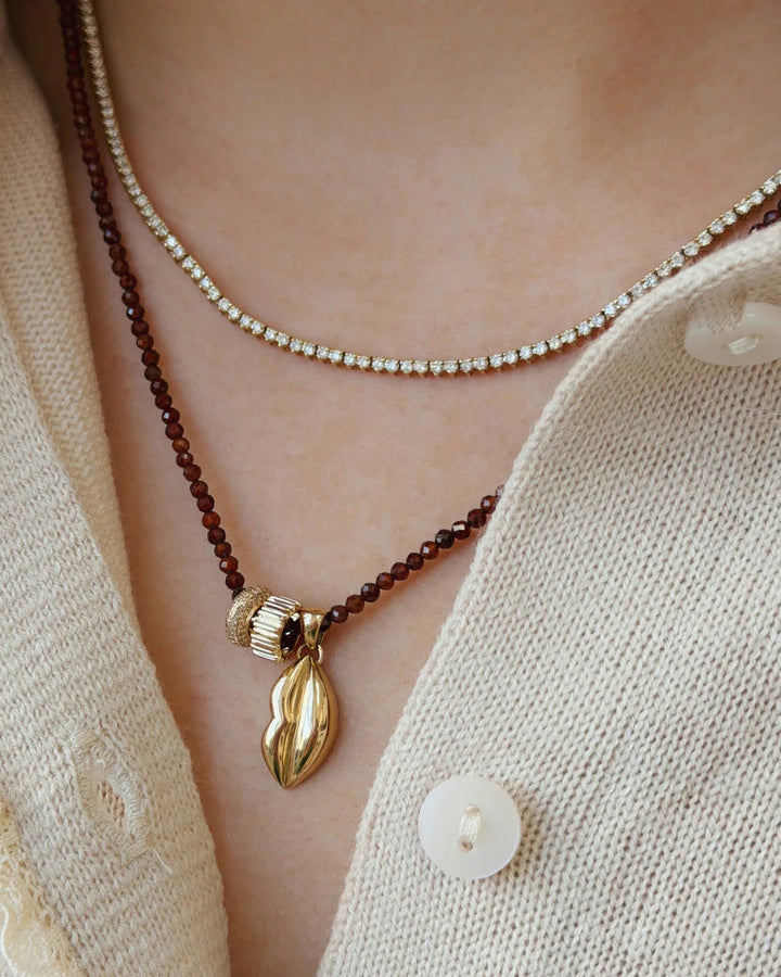 PAVE DIAMOND Rondelle bead