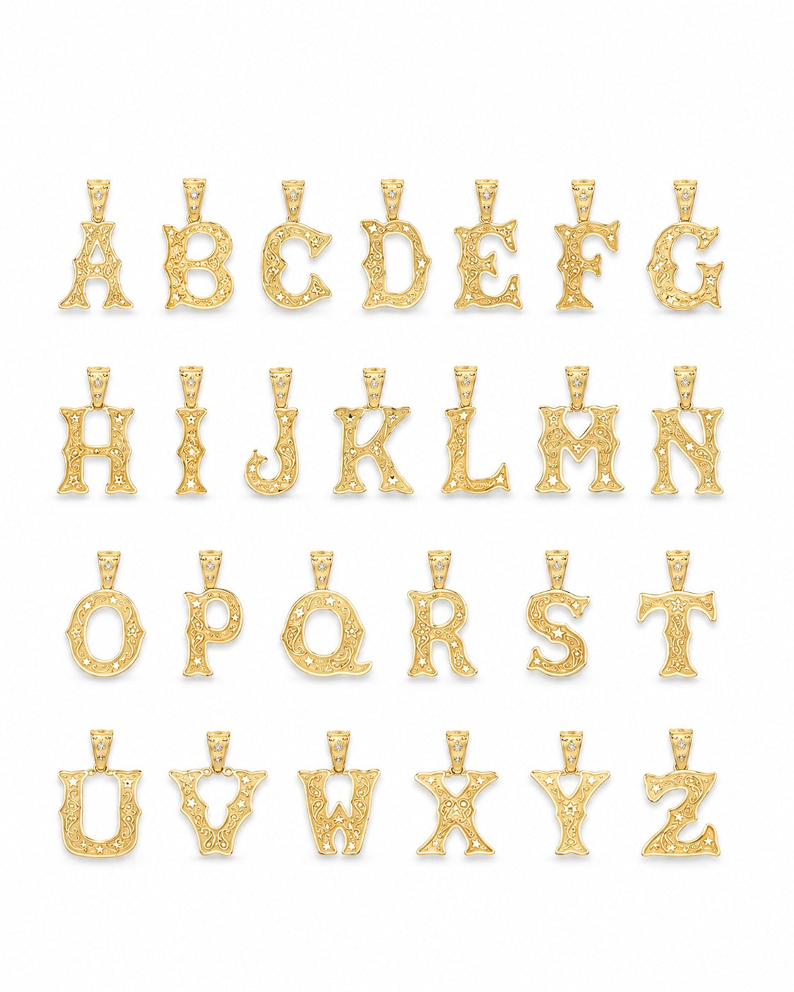 Mini Southwestern Initial Charm