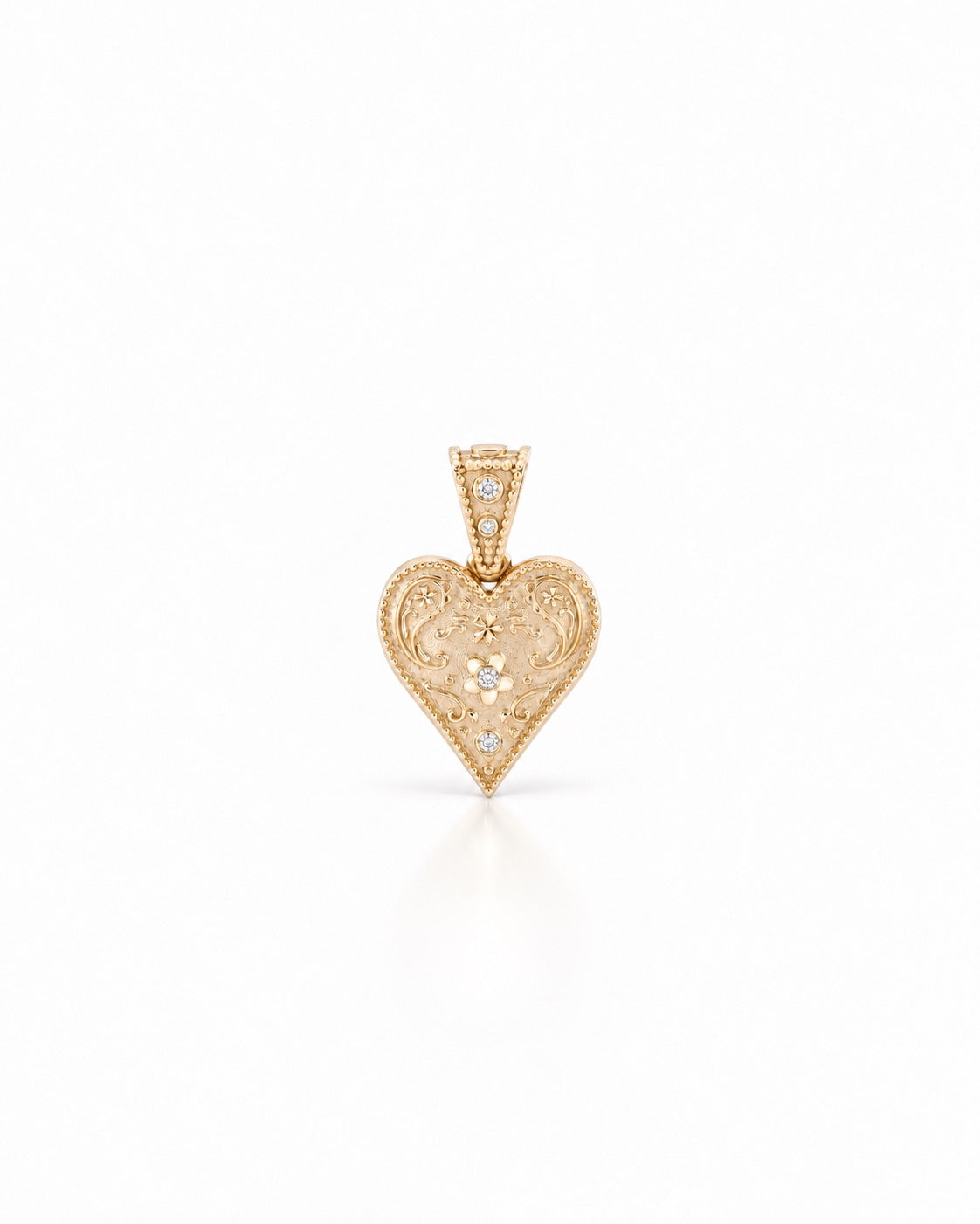 Small Southwestern Heart Charm