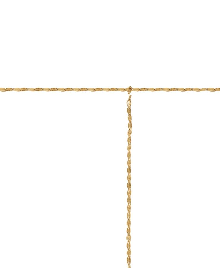 COMPORTA No2 yellow gold lariat necklace