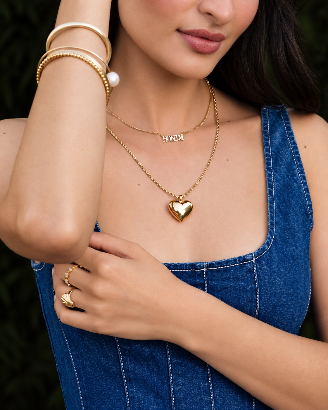 XL HELIUM HEART pendant