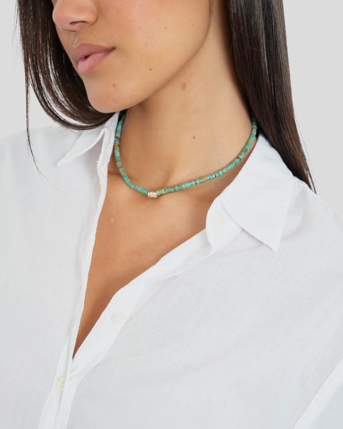 TAYLOR No1 Turquoise & Diamond necklace