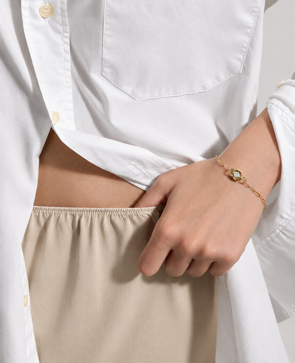 Louise Yellow Gold & Diamond Bracelet